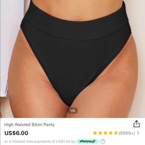 SHEIN high cut, high waisted bikini bottom